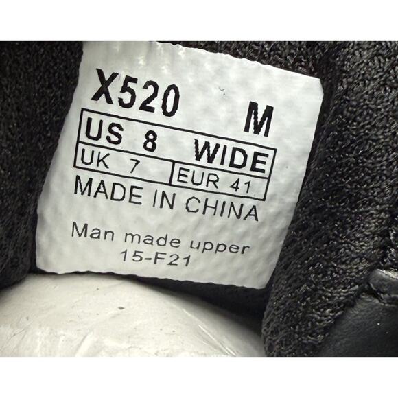APEX X520 Black Comfort Work Casual Shoes Size 8 WIDE main image 6